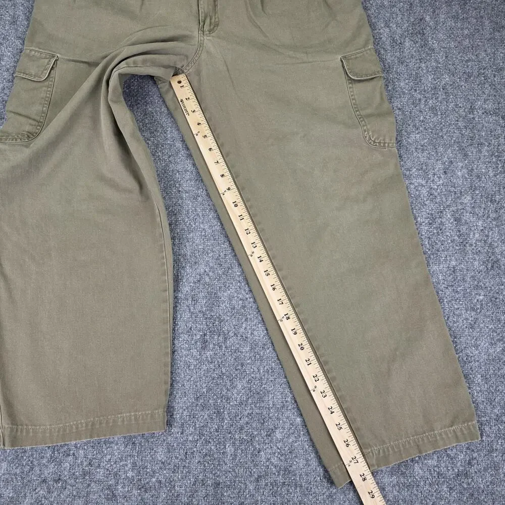 Cabelas Pants Mens 40 Beige Cargo Relaxed Fit Outdoor Casual Utility Workwear